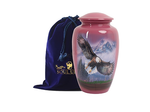 Load image into Gallery viewer, Pink Eagle Urn - A Cherished Tribute for Your Loved One&#39;s Spirit Pink Flying Eagle Adult Cremation Urn: A Delicately Beautiful &amp; Uplifting Tribute for Your Loved One&#39;s Soaring Spirit
