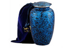 Load image into Gallery viewer, Forest Blue Cremation Urn (Adult) - Serenity &amp; Elegance Premium Memorial with Velvet Bag
