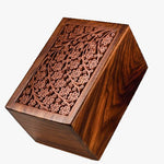 Load image into Gallery viewer, Extra Large Wholesale Tree of Life Rosewood Urns ( Case of 12) Symbolic Beauty, Bulk Savings
