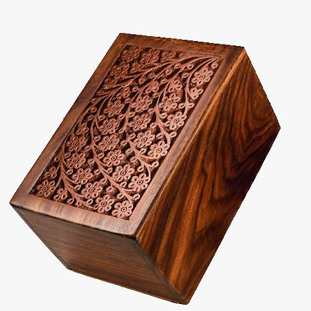 Extra Large Wholesale Tree of Life Rosewood Urns ( Case of 12) Symbolic Beauty, Bulk Savings