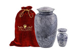 Load image into Gallery viewer, Grey Marble Urn &amp; Keepsakes : Timeless Elegance, Honor Loved Ones A Timeless Promise, Uniquely Engraved: Grey Marble Urn &amp; Keepsakes for Cherished Ashes
