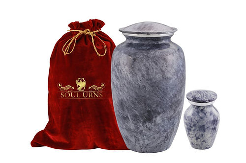 Grey Marble Urn & Keepsakes : Timeless Elegance, Honor Loved Ones A Timeless Promise, Uniquely Engraved: Grey Marble Urn & Keepsakes for Cherished Ashes