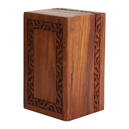 Small Engraved Rosewood Urns (36 Pack): Intricate Details, Wholesale Discount