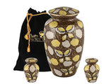 Load image into Gallery viewer, Golden Urn &amp; Keepsakes: Share Memories in Radiant Glory Golden Urn &amp; Keepsake Set Golden Papellon Urn &amp; Keepsake Sets, Elevate Memorial Offerings
