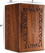 Load image into Gallery viewer, Extra Large Wholesale Rosewood border engraved Urns (Case of 12)  Custom Engraving &amp; Timeless Beauty
