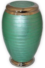 Load image into Gallery viewer, Elegant Green Adult Cremation Urn: Large Capacity &amp; Breathtaking Enamel Finish Exquisite Green Urn for Beloved Ashes
