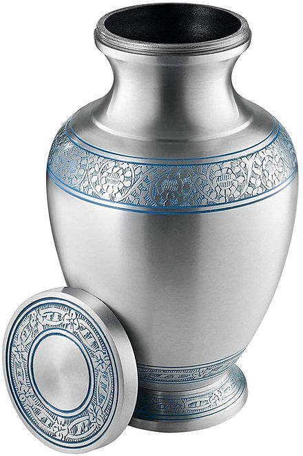 Elegant Silver Adult Cremation Urn: Honoring Memories with Timeless Beauty Celebrate a Life Lived with Lustrous Silver