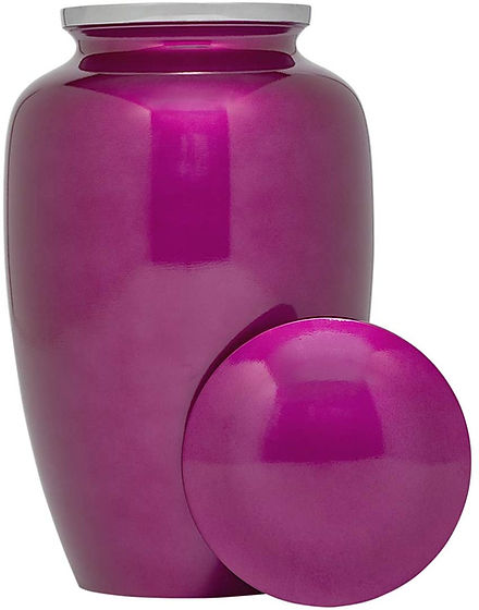 Purple Memorial Urn Carefully Handcrafted with Elegant Finishes Elegant Purple Tribute for Beloved Memories