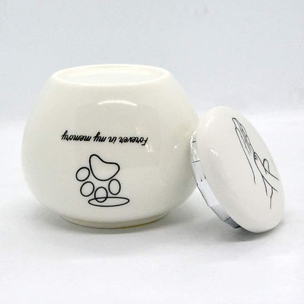 Paw Print Pet Cremation Urns: Adorable Memorial Pet urn Keepsakes Paw Print Ceramic Keepsakes for Cats & Dogs Keep Your Furry Friend Close: Paw Print Ceramic Cremation Urns