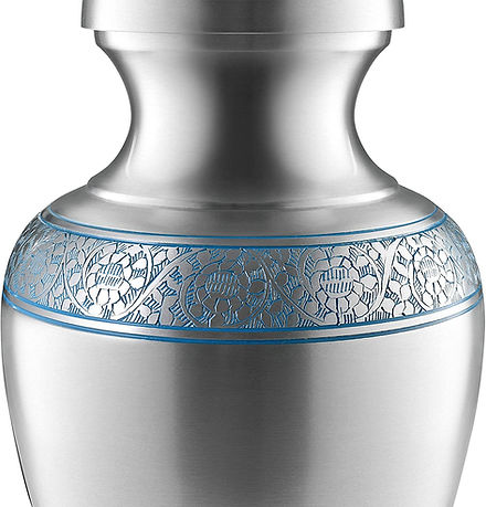 Elegant Silver Adult Cremation Urn: Honoring Memories with Timeless Beauty Celebrate a Life Lived with Lustrous Silver