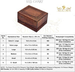 Load image into Gallery viewer, Border Engraved Rosewood Cremation Urns for Human Ashes Adult Male Female - Wooden Decorative Urns Box and Casket for Men Women Child
