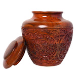 Load image into Gallery viewer, Large Hand carved Rosewood Cremation Urn  Full-Size for Adults (200+ Lbs)
