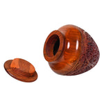 Load image into Gallery viewer, Large Hand carved Rosewood Cremation Urn  Full-Size for Adults (200+ Lbs)
