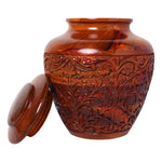 Load image into Gallery viewer, Large Hand carved Rosewood Cremation Urn  Full-Size for Adults (200+ Lbs)
