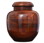 Load image into Gallery viewer, Large Wood Cremation Urn Rosewood Finish Beautiful Rosewood Burial Urn (200 Lbs)
