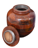 Load image into Gallery viewer, Large Wood Cremation Urn Rosewood Finish Beautiful Rosewood Burial Urn (200 Lbs)
