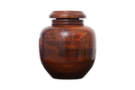 Load image into Gallery viewer, Large Wood Cremation Urn Rosewood Finish Beautiful Rosewood Burial Urn (200 Lbs)
