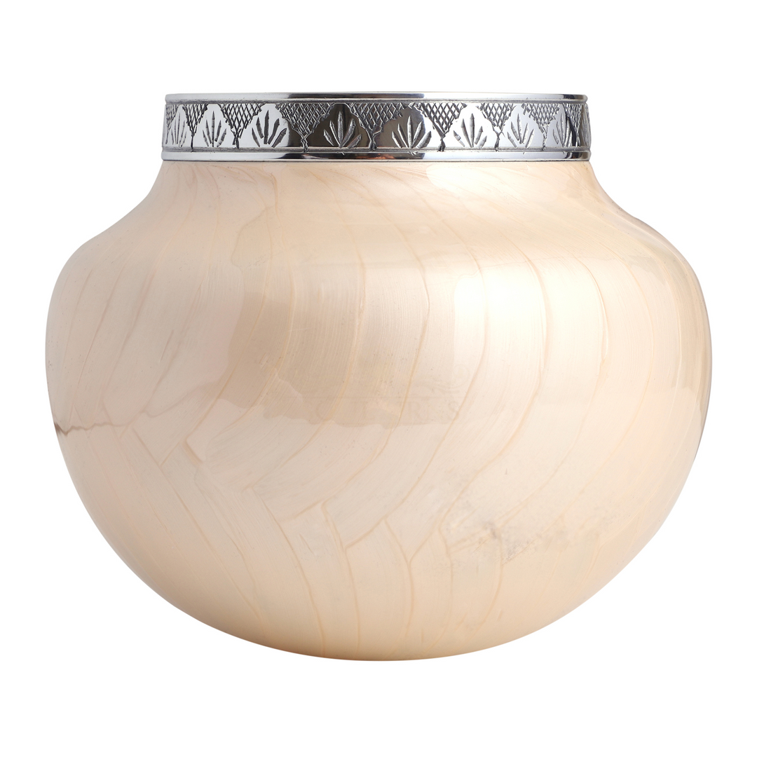 Off-White T-Light Adult Cremation Urns For Human Ashes