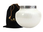 Load image into Gallery viewer, White T-Light Adult Cremation Urns For Human Ash
