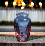 Load image into Gallery viewer, Elegant Eiffel: French-inspired Cremation Urn Tribute for Men - Up to 200 Cubic Inch Eiffel Tower Memorial Urn for Ashes
